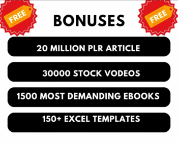 2 Million+ Ebooks + 2 Million PLR Articles Bonus with reseller rights | 2M Ebooks bundle