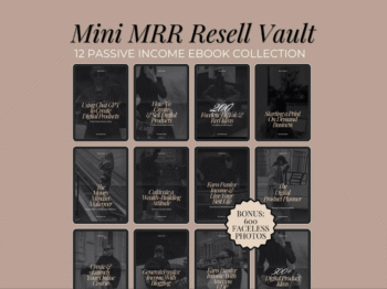Passive Income eBook Bundle MRR master resell rights, resell digital product