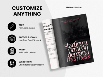 Print On Demand Business Guide | DFY POD eBook | Earning Passive Income on Auto-Pilot
